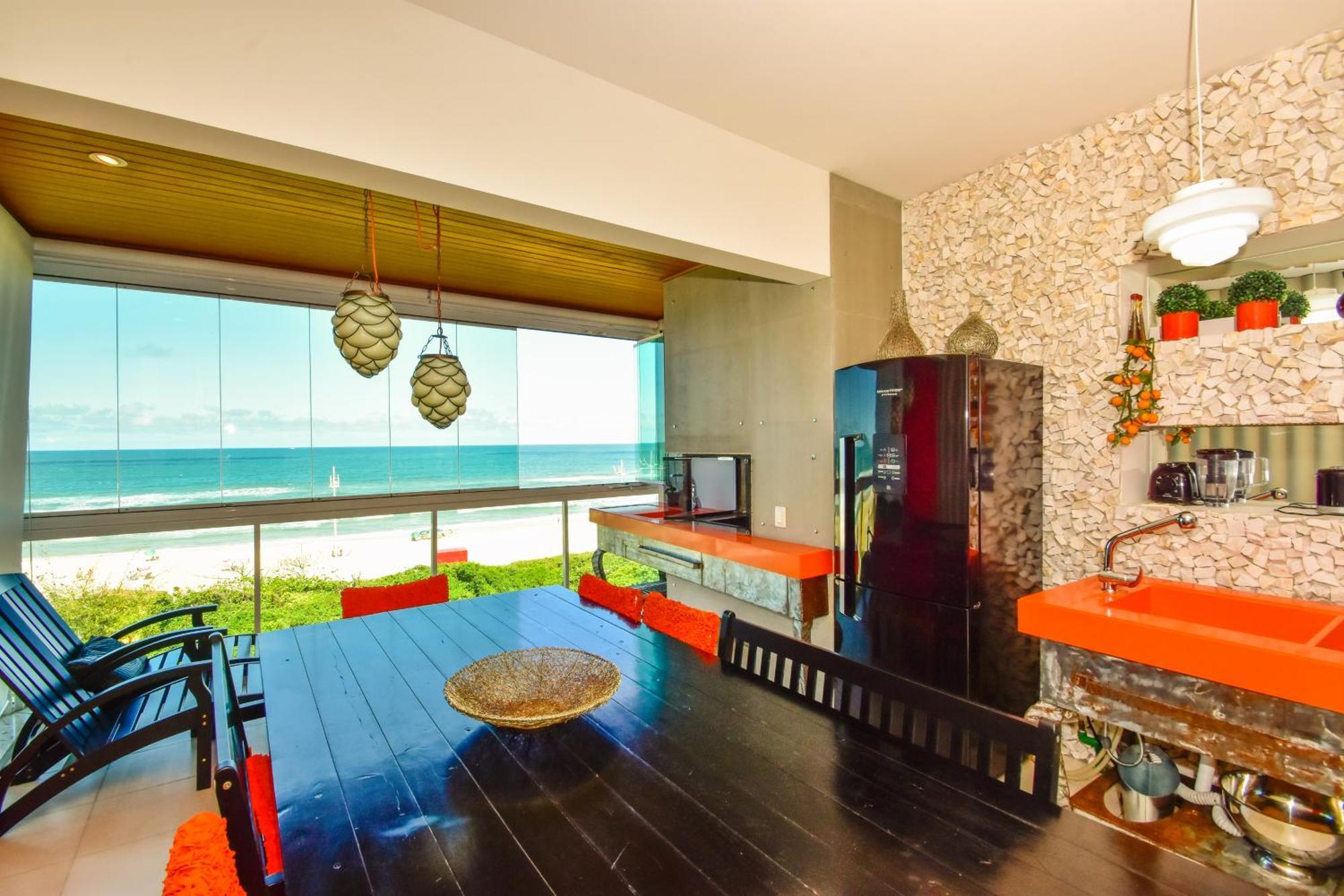 Apartamento Frente Mar Na Praia Do Santinho N880 Florianópolis Zewnętrze zdjęcie